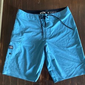 Billabong Recycler All Day Pro Shorts. Tie and Velcro. Size 30. I big pocket